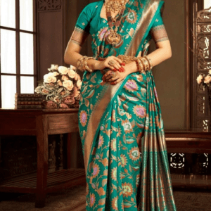 Embracing Traditions in Wedding Silk Celebrations (Green)