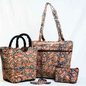 Cotton Kalmkari Bags Combo (2)-shgeshop