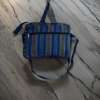 Blue Elegance Handcrafted Laptop Bag-shgeshop