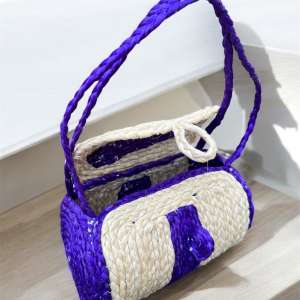 Handmade miniature straw bag - shgeshop