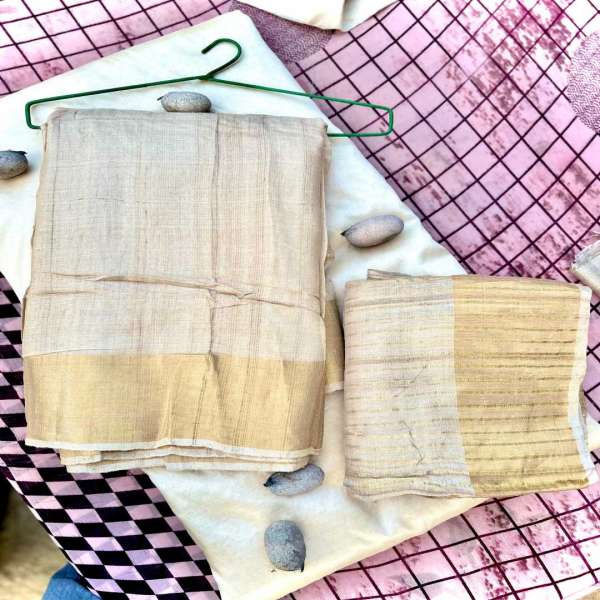 Pure Kosa Tussar Saari-shgeshop