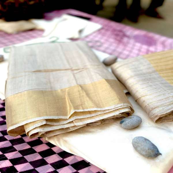Pure Kosa Tussar Saari-shgeshop
