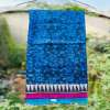 Pure Kosa Hand Printed Saree (Black and Blue) - shgeshop