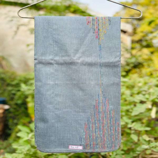 Kosa Silk Saree Grey - shgeshop