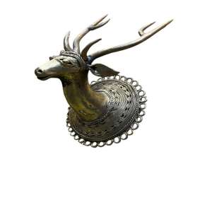 Exquisite Handcrafted Brass Deer Head Wall Decor - shgeshop